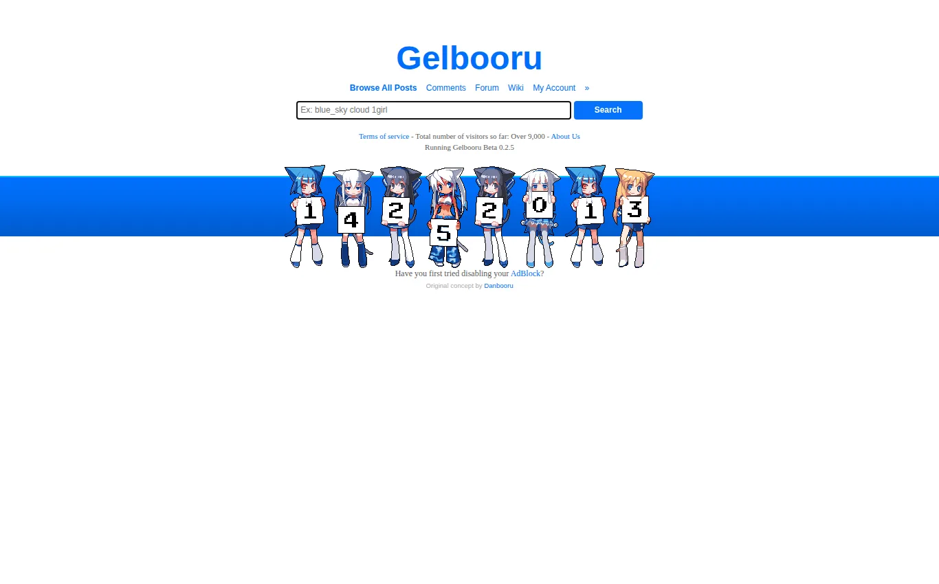 Gelbooru中文站官网界面实拍：关于Gelbooru